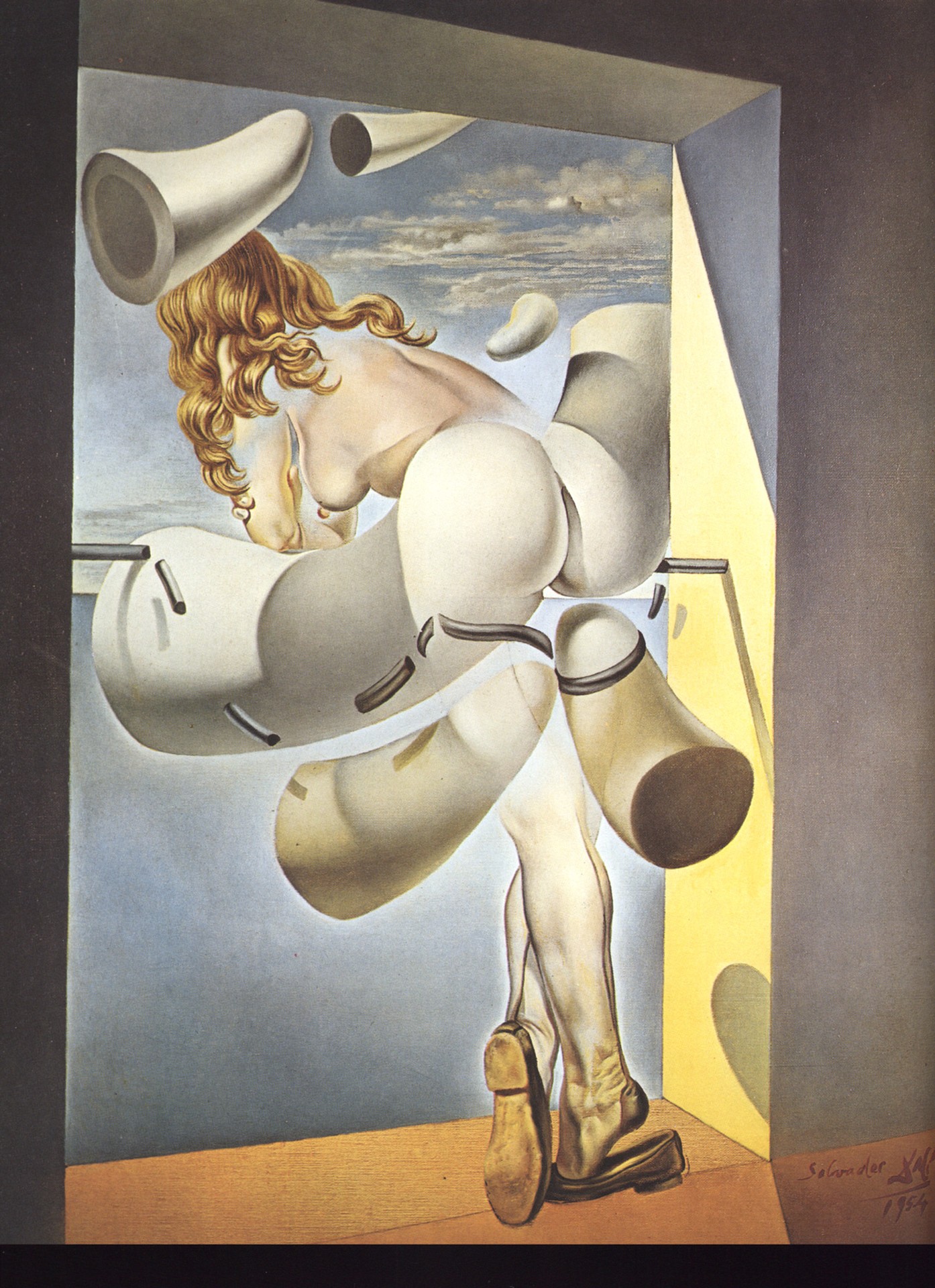 Young Virgin Auto-Sodomized - by the Horns of Her Own Chastity - by Salvador Dali