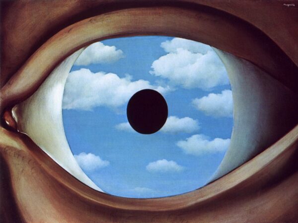 The false mirror - by Rene Magritte