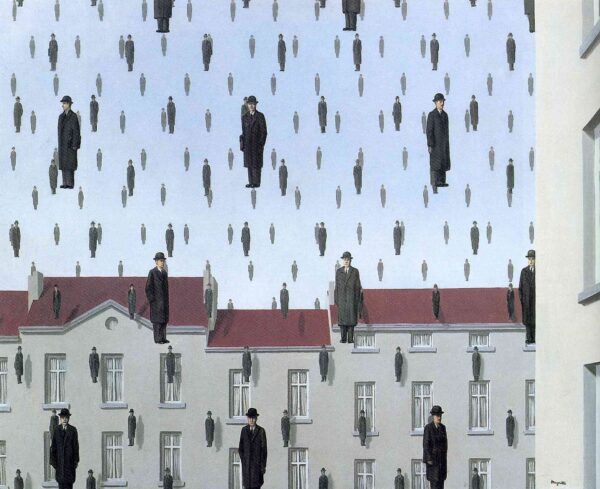 Golconda - by René Magritte