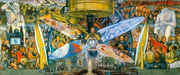 Man at the Crossroads/Man, Controller of the Univers - by Diego Rivera