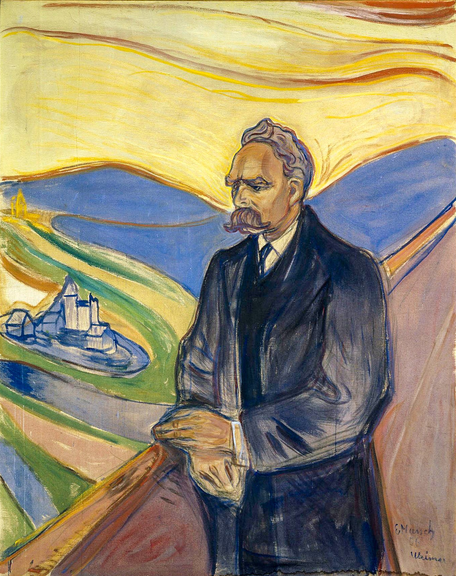 Friedrich Nietzsche - by Edvard Munch