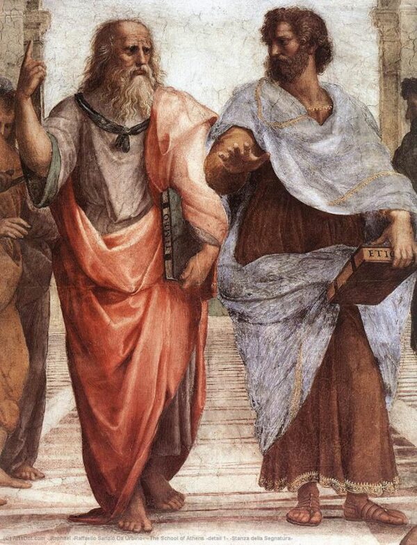 The School of Athens (detail 1) (Stanza della Segnatura) - by Raphael