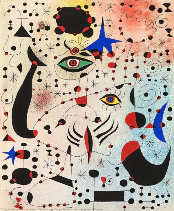 Ciphers and Constellations, in Love with a Woman - by Joan Miró