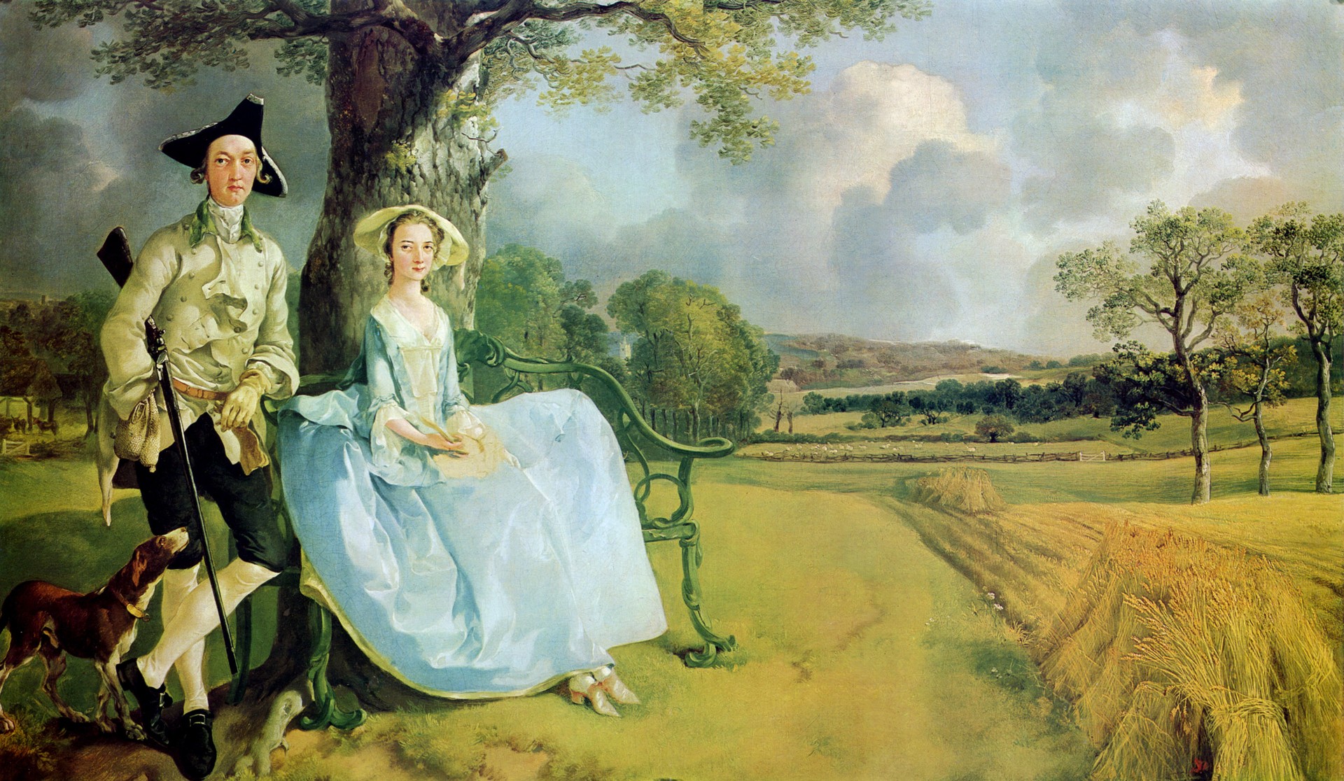 Mr. and Mrs. Andrews - by Thomas Gainsborough