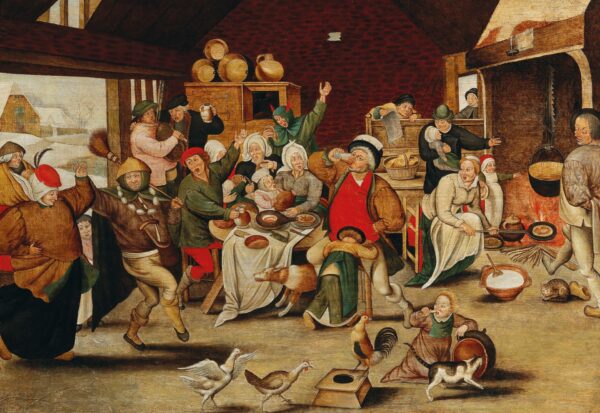The King Drinks - by Pieter Brueghel the Younger