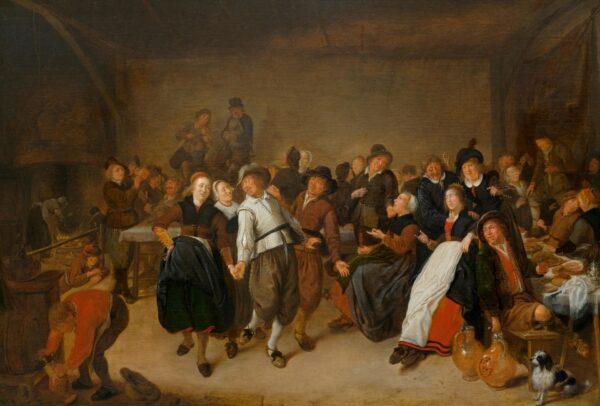 Bauernhochzeit (Peasant Wedding) - by Jan Miense Molenaer