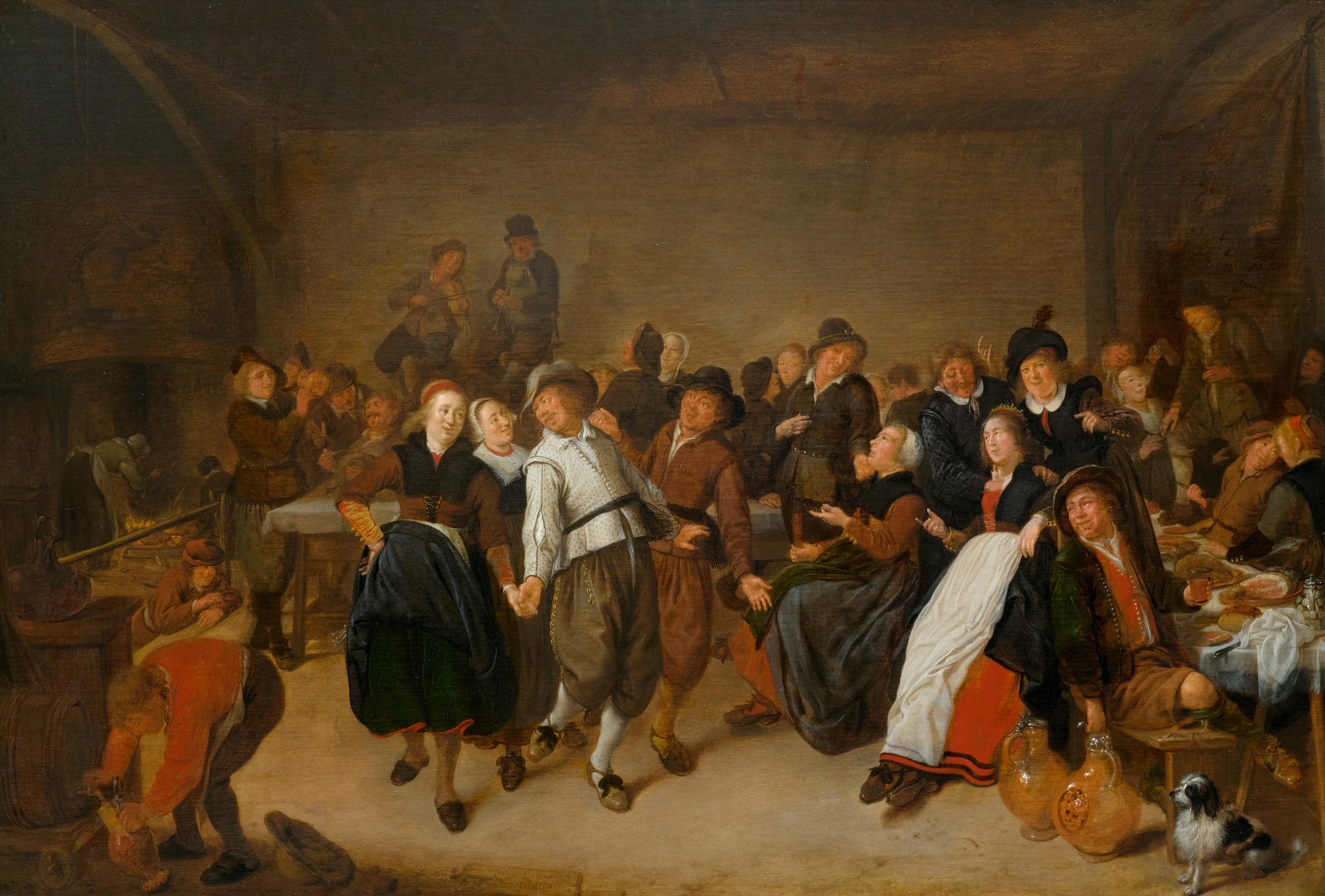 Bauernhochzeit (Peasant Wedding) - by Jan Miense Molenaer