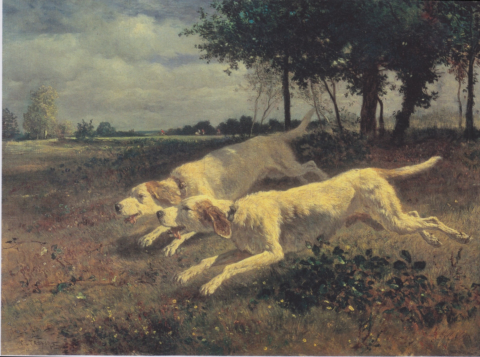 Running dogs - by Constant Troyon