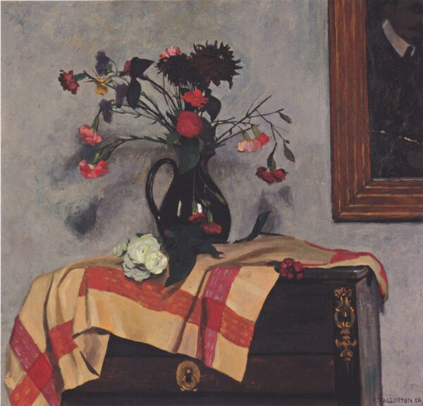 Still Life with Self-portrait - by Felix Vallotton