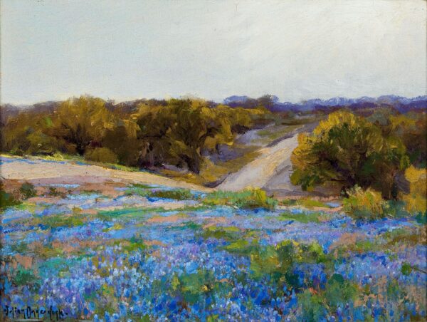 Bluebonnets at Late Afternoon - by Robert Julian Onderdonk