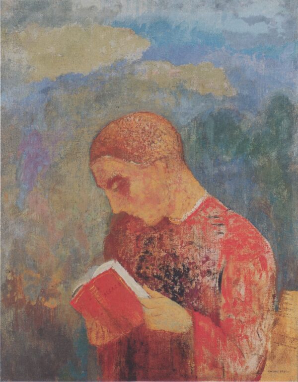Alsace or Reading Monk - by Odilon Redon