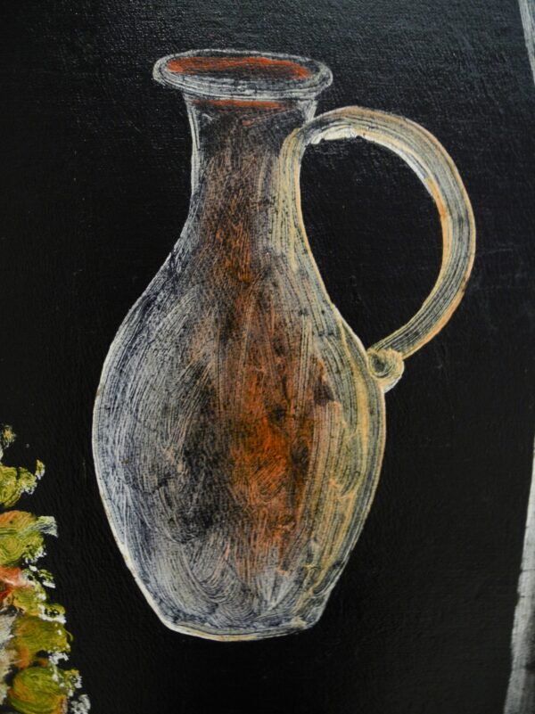 Still Life (detail) - by Niko Pirosmani