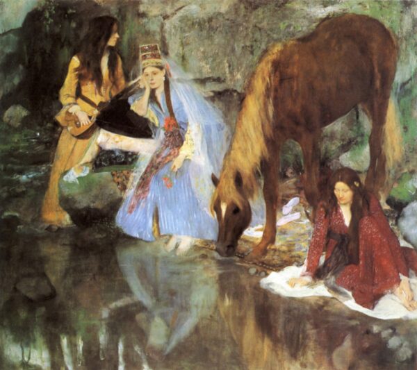 Mlle Fiocre in the Ballet "The Source" - by Edgar Degas