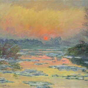 Sunset on the Seine in Winter - by Claude Monet