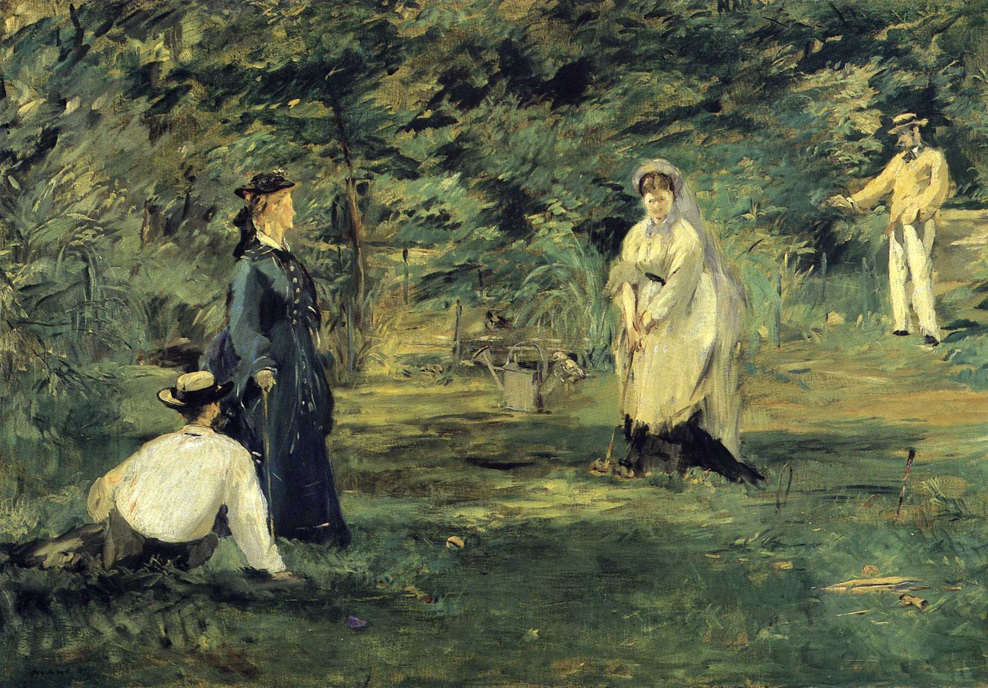 Croquet - by Édouard Manet