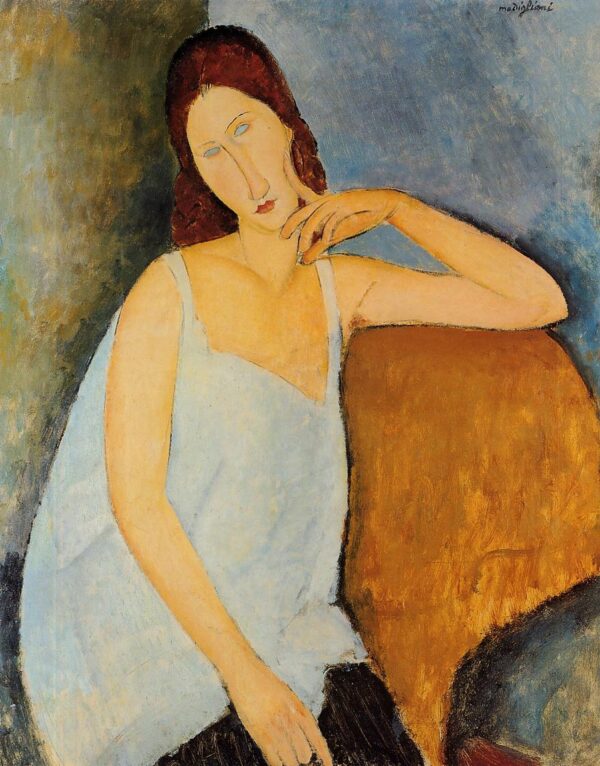 Portrait of Jeanne Hebuterne - by Amedeo Modigliani
