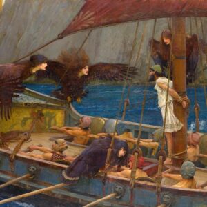 Ulysses and the Sirens - by John William Waterhouse