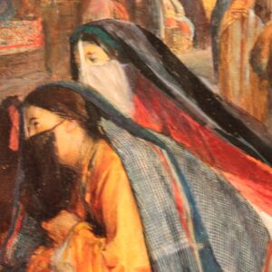 Street Scene near the El Ghouri Mosque in Cairo (detail) - by John Frederick Lewis