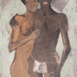 Negerpaar - by Otto Mueller