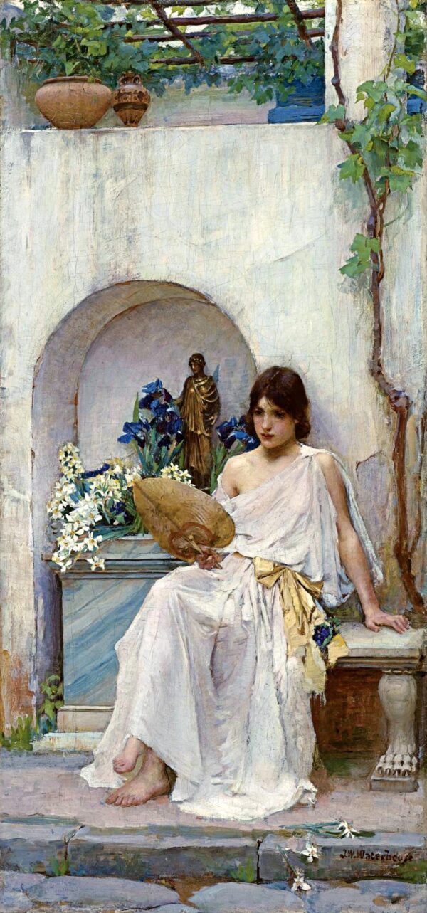 Flora (Waterhouse) - by John William Waterhouse