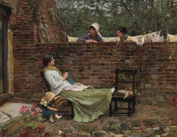 Gossip - by John William Waterhouse