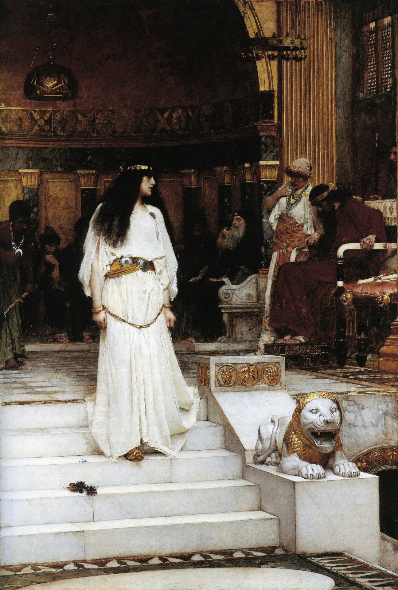 Mariamne Leaving the Judgement Seat of Herod, 1887 - by John William Waterhouse