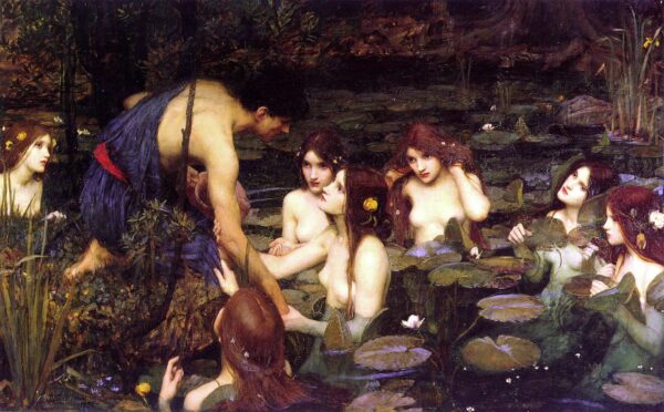 Waterhouse Hylas and the Nymphs Manchester Art Gallery 1896.15 - by John William Waterhouse