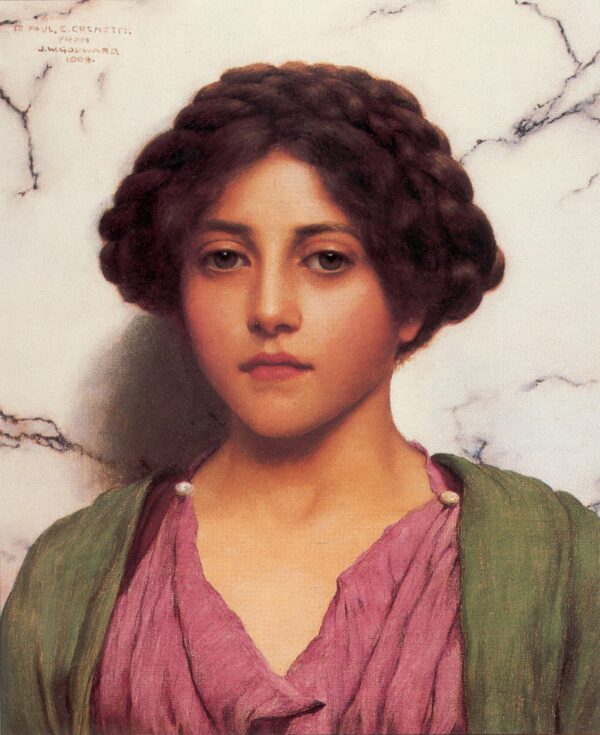 A Classical Beauty 1909 - by John William Godward