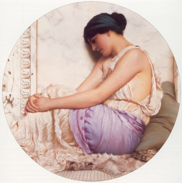 A Grecian Girl 1908 - by John William Godward