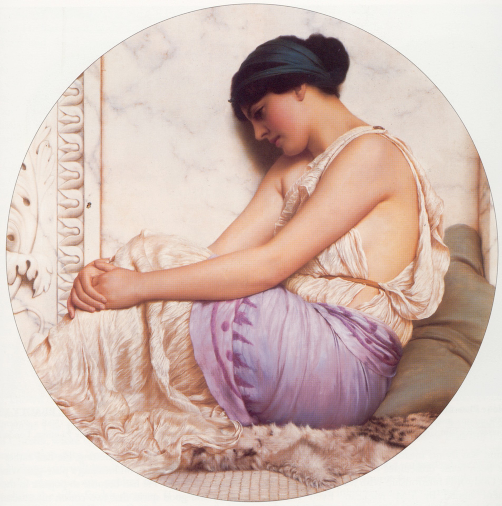 A Grecian Girl 1908 - by John William Godward