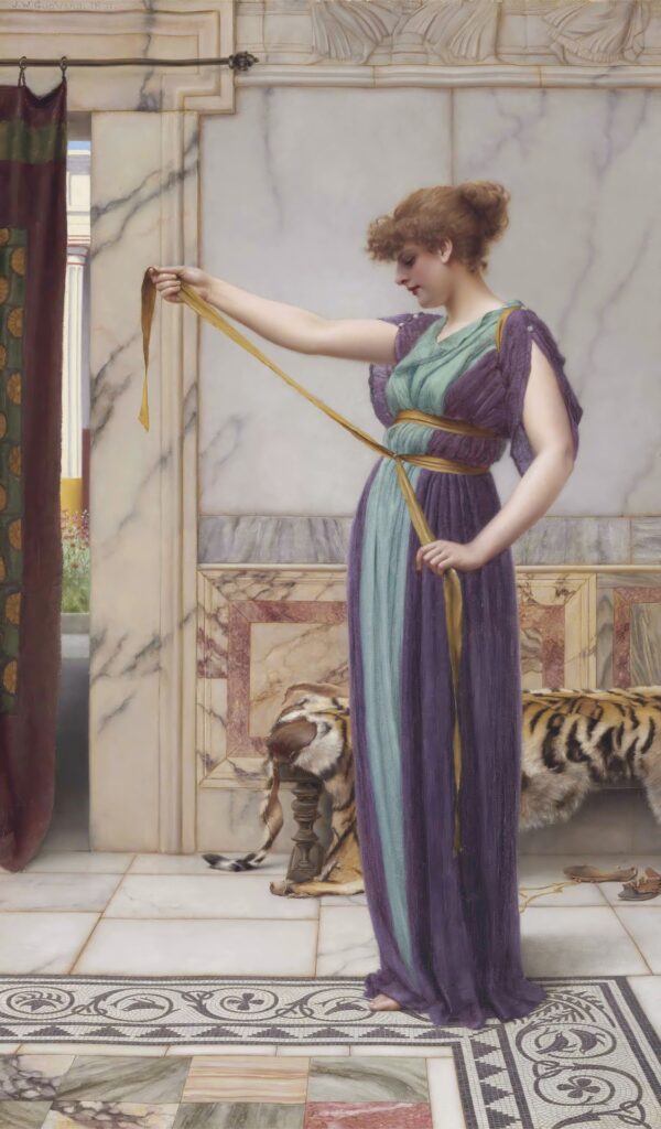 A Pompeian Lady 1891 - by John William Godward