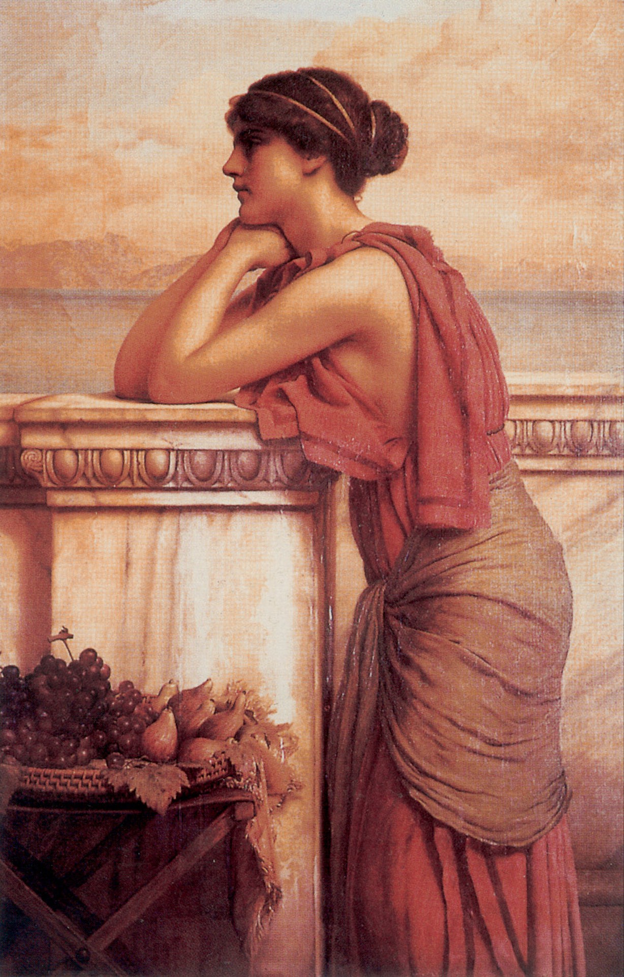 By the Wayside-1912 - by John William Godward
