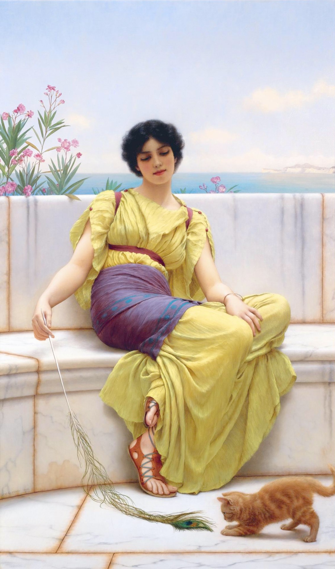 Idleness 1900 - by John William Godward
