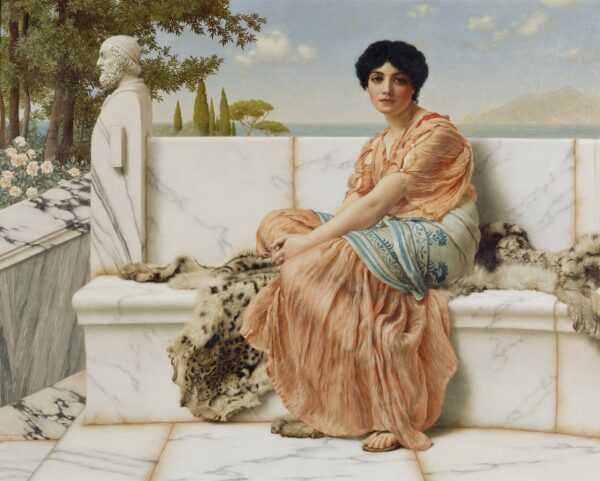 In the Days of Sappho-1904 - by John William Godward