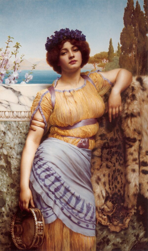 Ionian Dancing Girl-1902 - by John William Godward