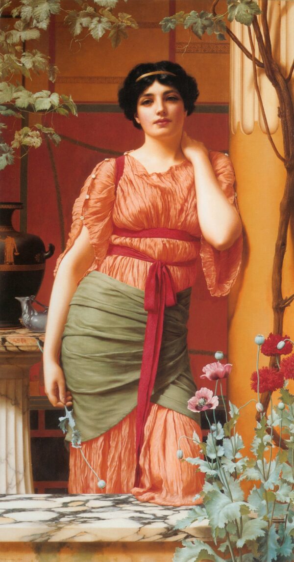 Nerissa-1906 - by John William Godward