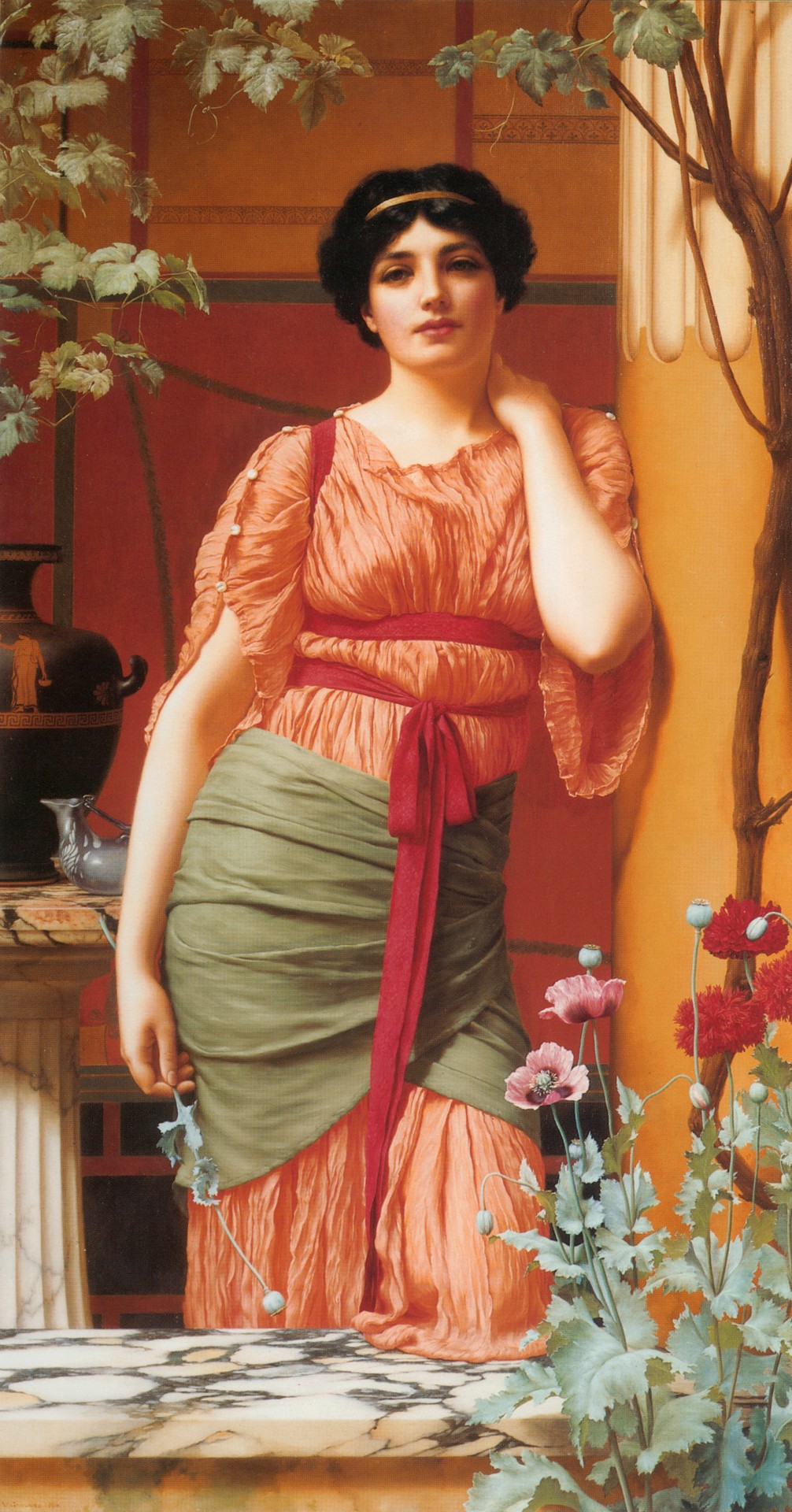 Nerissa-1906 - by John William Godward