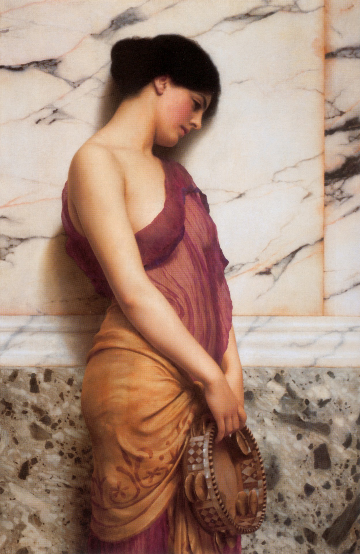 The Tambourine Girl-1906 - by John William Godward