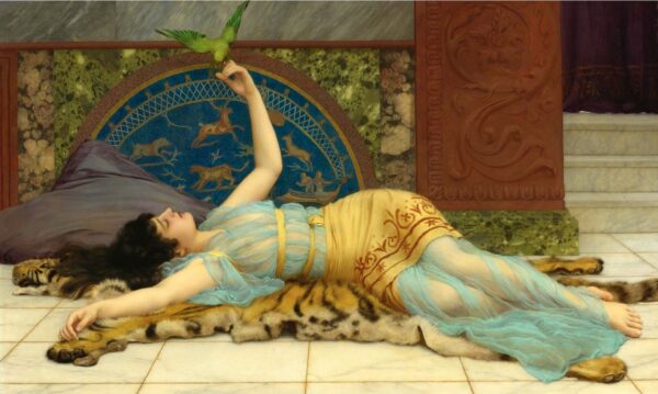 Dolce Far Niente (1897) - by John William Godward