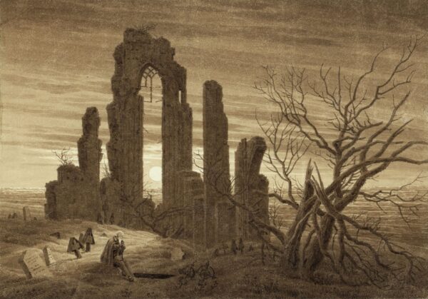 Winter – Night – Old Age and Death (from the times of day and ages of man cycle of 1803) - by Caspar David Friedrich