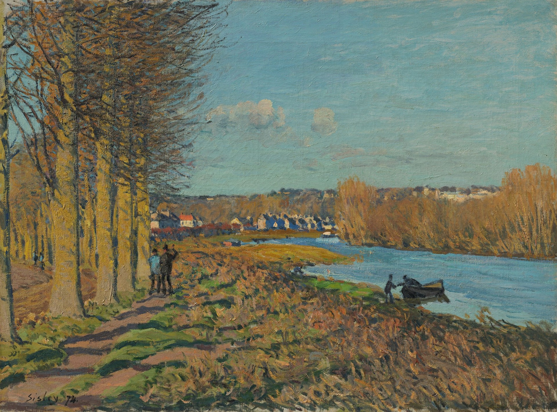 Winter Morning - by Alfred Sisley