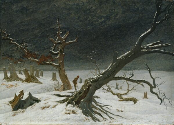 Winter Landscape - by Caspar David Friedrich