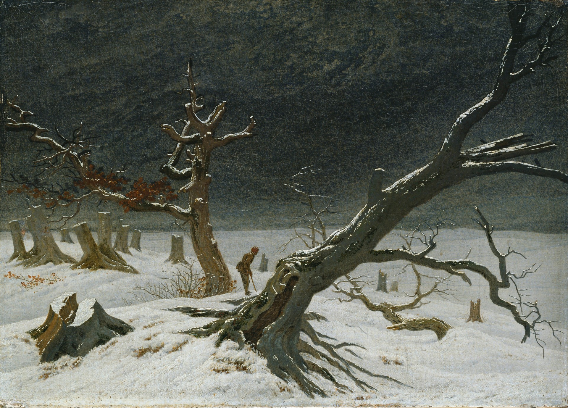 Winter Landscape - by Caspar David Friedrich