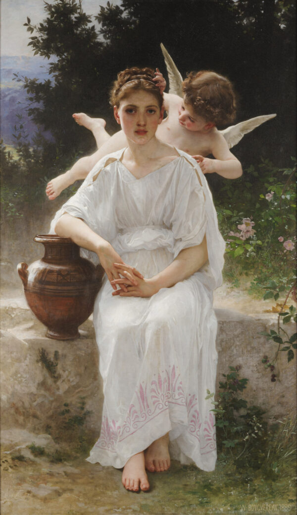 Whisperings of Love - by William-Adolphe Bouguereau