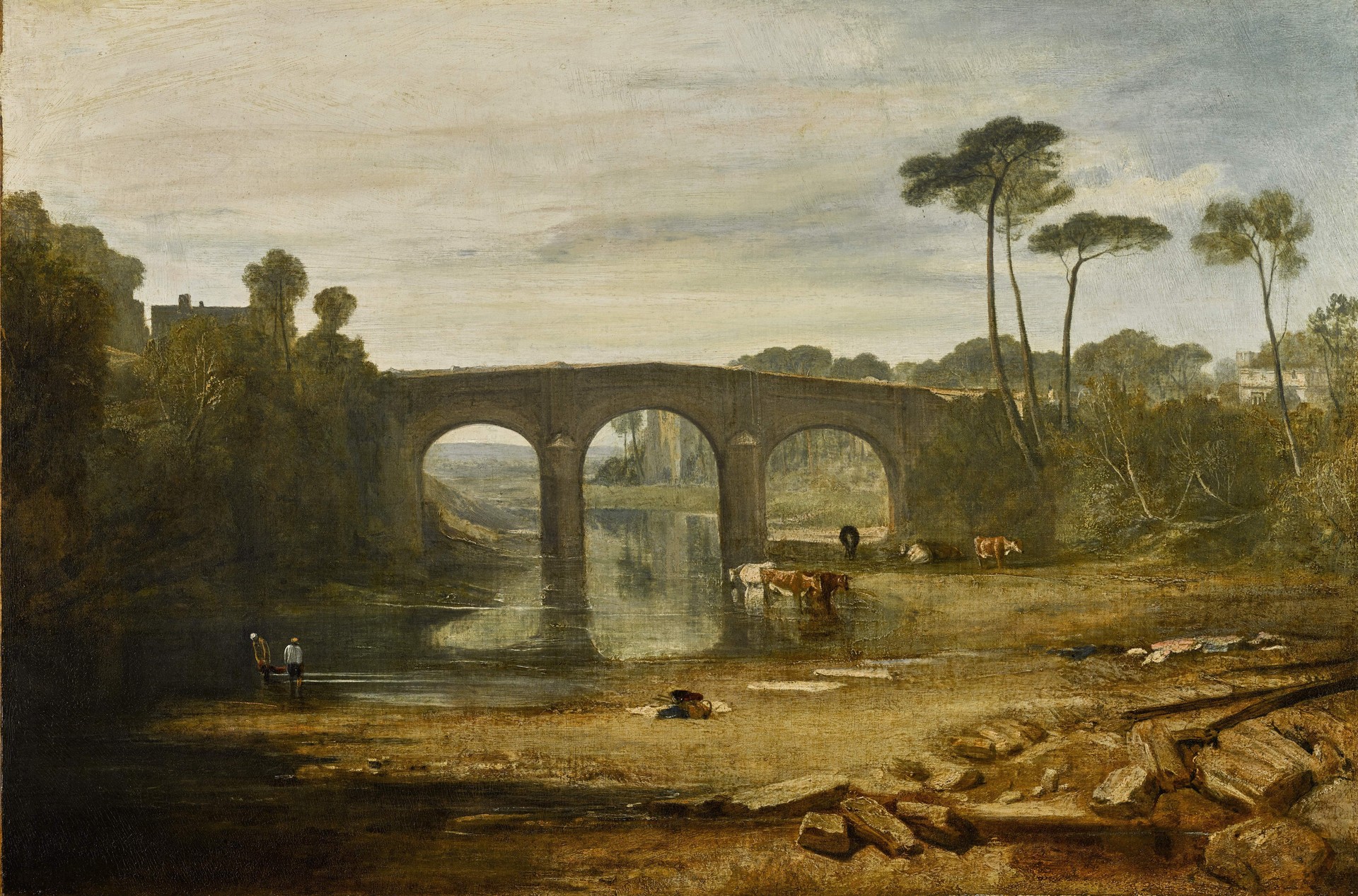 Whalley Bridge and Abbey - by J. M. W. Turner
