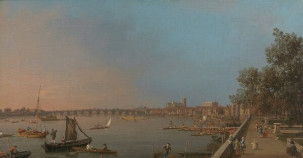 Westminster from Near the Terrace of Somerset House - by Canaletto