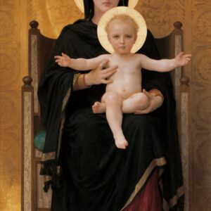 Virgin and Child - by William-Adolphe Bouguereau