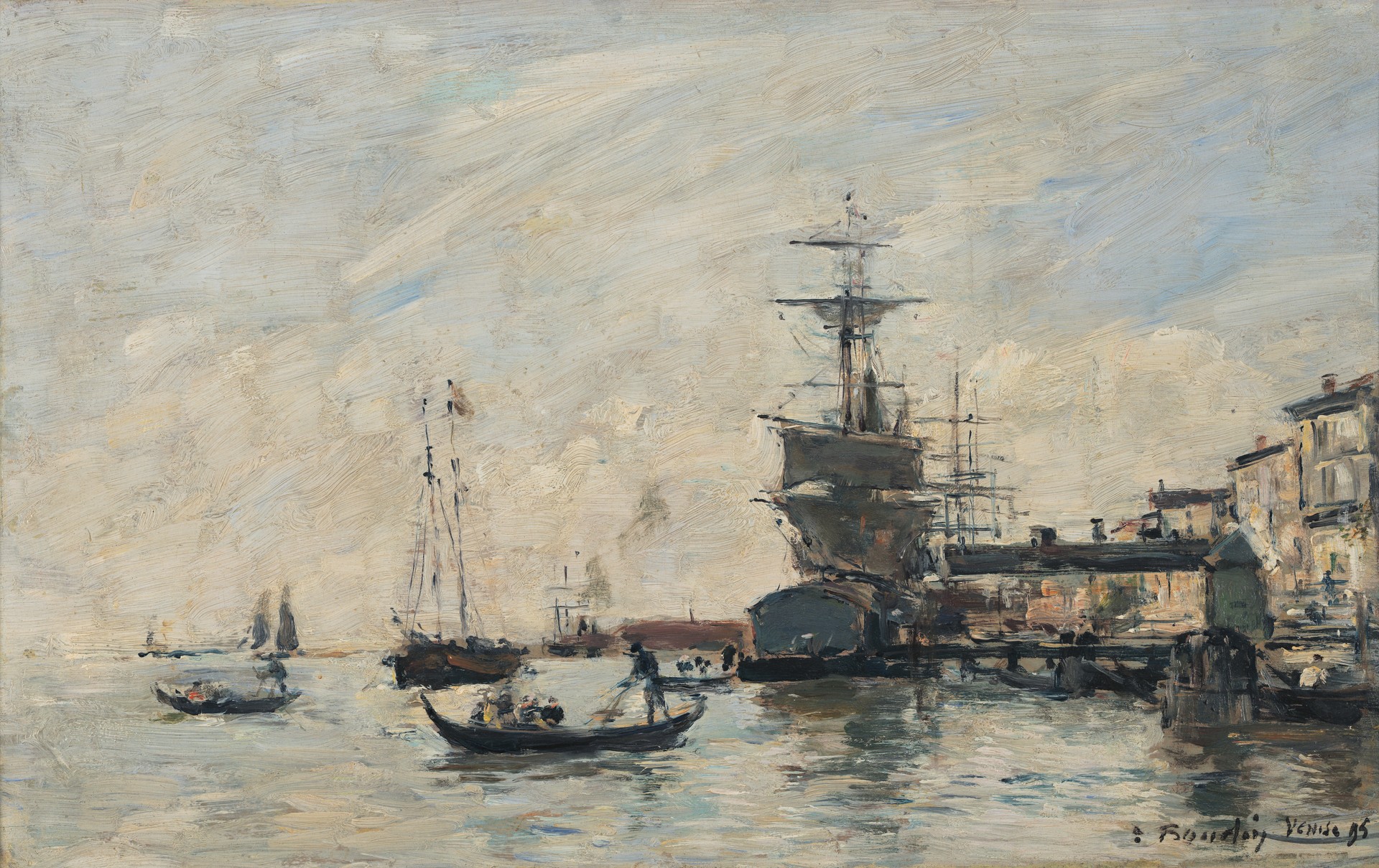 View of Venice - by Eugène Boudin