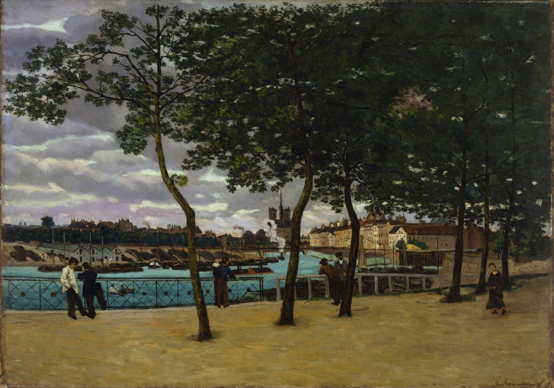 View of the Seine, Paris - by Armand Guillaumin