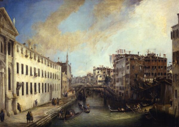 View of the Rio dei Mendicanti - by Canaletto